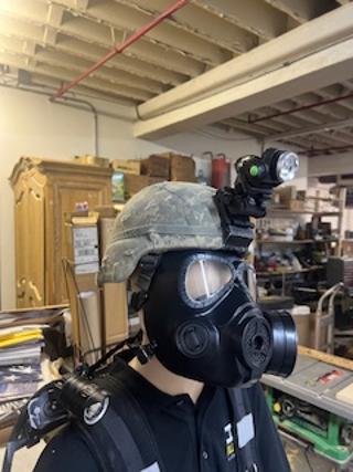 Single High Intensity Light For Tactical Helmet